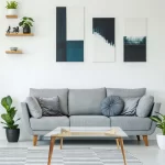 Table basse rectangulaire en verre 110 x 60 x 45 cm – Image 2