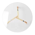 Table basse ronde plateau en verre 80 cm – Image 2