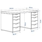 Bureau avec élément de rangement – Image 7