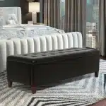 Pouf Coffre de Rangement Cuir - 120*45 cm – Image 5