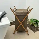 Panier à Linge en Bois Naturel – Image 2