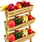 Corbeille à Fruits 4 Niveaux en Bois massif – Image 7