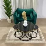 Lot de 3 Tables Basses,Glass – Image 2