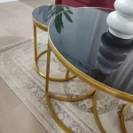 Lot de 3 Tables Basses,Glass – Image 4