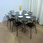 Grand Table à manger Pliable 160/70cm + 6 chaises