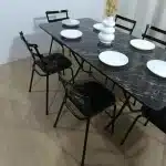 Grand Table à manger Pliable 160/70cm + 6 chaises – Image 6