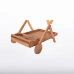 Chariot de service en bois – Image 3