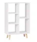 Bibliothèque à 5 Niveaux  avec Pied en Bois