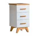 Bureau avec Tiroir et Étagère Blanc/Chêne 140cm – Image 4
