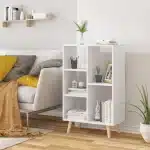 Bibliothèque à 5 Niveaux  avec Pied en Bois – Image 5