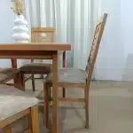 Table de salle à manger en Bois Massif Carrée + 4 chaises – Image 4