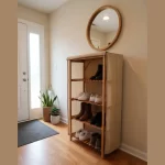 Grand étagère à Chaussures En bois Massif – Image 2