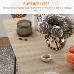 Table à manger pliable sur Roulettes 140/70cm – Image 7