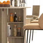 Table à manger pliable sur Roulettes 140/70cm – Image 4