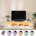 Meuble tv suspendu avec LED – Image 2