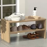Étagère à chaussures à 2 niveaux