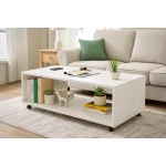 Table basse 120 x 48cm à roulettes – Image 2