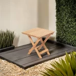 Table Basse en bois avec 4 Tabourets – Image 3