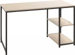 Bureau en métal noir avec Étagères Intégrées – Image 4